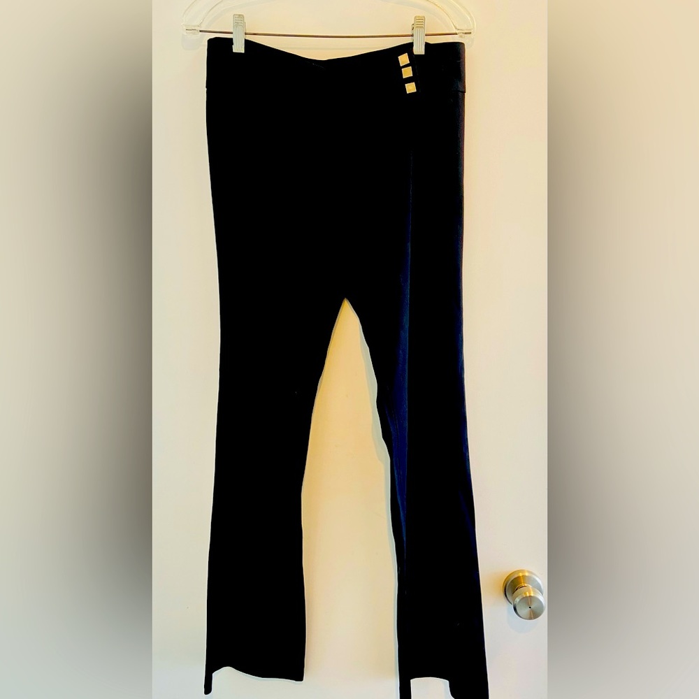 IXIA black cotton-spandex pants